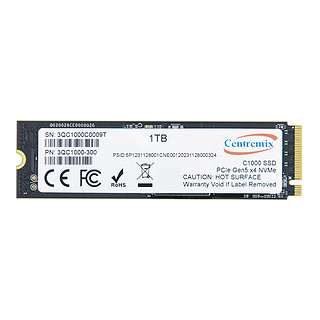 芯点子C1000 1T 2T SSD固态硬盘 M.2 NVMe PCIe5.0台式机笔记本电脑 独立缓存 游戏电竞 至高10000MB/s C1000-1T