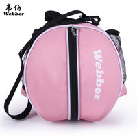 Webber 韦伯 篮球袋双肩单肩专业运动训练背包斜挎网兜儿童足球束口收纳篮球袋