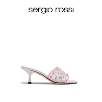 sergio rossi SR女鞋GRAZIE SERGIO系列方头高跟凉鞋