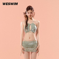 Weswim/薇斯慕 WESWIM2024新款泳衣女比基尼新中式纯欲镂空bikini性感小胸度假