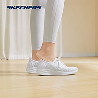 SKECHERS 斯凯奇 女鞋闪穿系列透气针织网布一脚蹬休闲鞋通勤休闲健步鞋896211