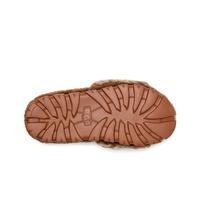 秋季女士休闲茸茸一字凉鞋拖鞋 1148770棕色