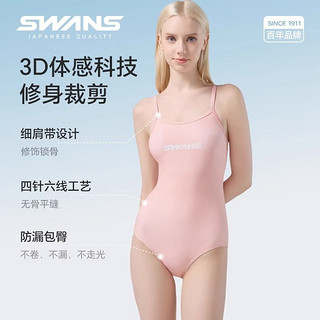 Swans泳衣女专业训练2024连体三角运动竞技泳衣女款游泳