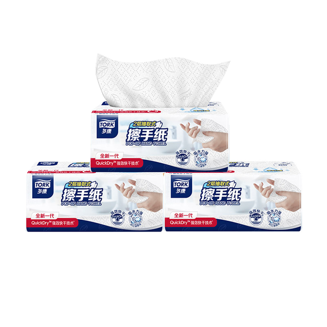 TORK 多康 维达多康双层压花擦手纸80抽