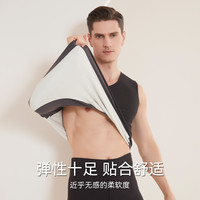 德绒发热保暖背心男士加绒加厚无痕贴片打底衫蚕丝上秋衣内穿冬季