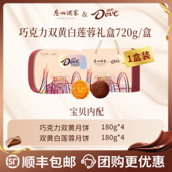 广州酒家 德芙联名丝滑流心月饼礼盒黑松露巧克力流心广式中秋送礼