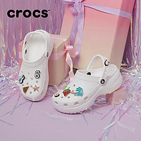 移动端、京东百亿补贴：crocs 卡骆驰 女子夏季云朵洞洞鞋206750-100 白 37-38