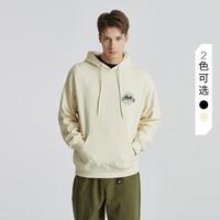 卡特彼勒 CAT春夏23款男士户外休闲棉质复古印花连帽卫衣套衫