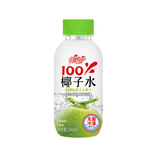 椰子泡泡100%椰子水NFC电解质水240ml*8瓶椰汁水饮品