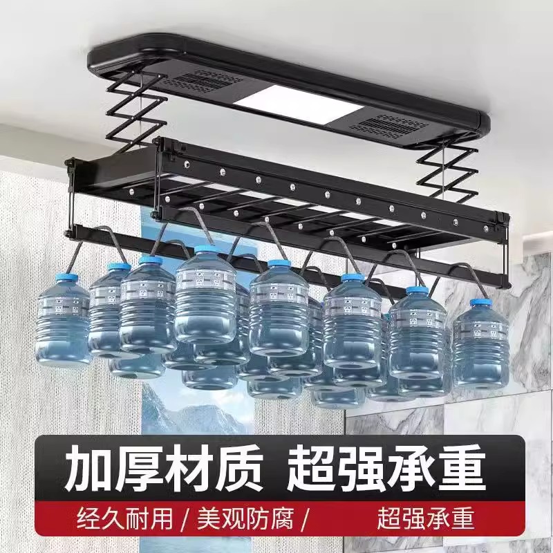 电动晾衣架阳台智能晾衣机遥控语音升降智能烘干晾衣架自动晾衣杆