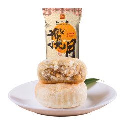 知味观 百果苏式酥皮老式月饼180g中秋零食糕点礼盒