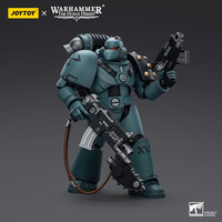 暗源JOYTOY暗源荷鲁斯之子MKVI 战术小队四人组1:18可动兵人模玩 装备爆矢枪和链刀的士兵