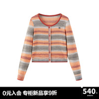 太平鸟女装2024年秋季花纱线套衫A3EEE3422 彩色纹样 L