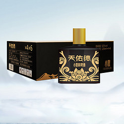 Tian youde 天佑德 青稞酒52度小黑125ml*4 清香型小瓶白酒礼盒装 52度 125mL 24瓶 整箱125ml*4*6