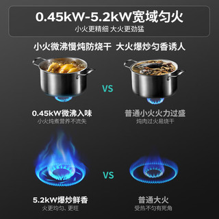 华帝 JZT-i10316A(12T) 5.2kW猛火 不锈钢面板 天然气燃气灶