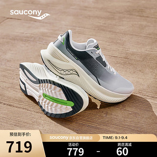 移动端、京东百亿补贴：saucony 索康尼 凌迅SHIFT FLOW缓震跑步鞋运动休闲鞋 灰兰3