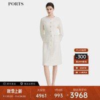 PORTS宝姿女装2024秋季新款连衣裙ALT9D001UFF096 奶白色