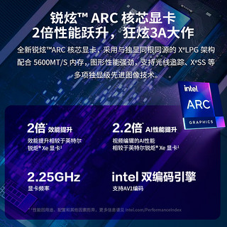 华硕×intel NUC14 Pro Ultra7迷你PC 迷你mini主机 14代AI家用商用影音办公迷你电脑 16G内存+1T固态