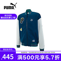 PUMA 彪马 yysports 女外套2023棒球服拼接保暖针织运动夹克 677373-45 2XL