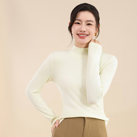 半高领打底衫女高弹秋冬款上衣中领针织羊毛内搭保暖毛衣薄款