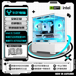 百亿补贴：COLORFUL 七彩虹 KOTIN 京天 Intel i5 13490F/13600KF/RTX4070光追吃鸡游戏电竞DIY电脑组装机