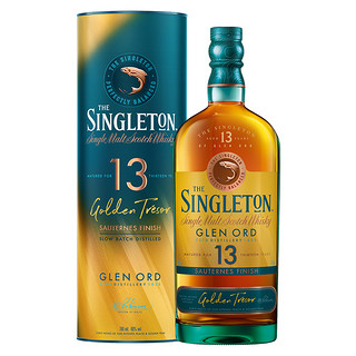 88VIP：THE SINGLETON 苏格登 单一麦芽苏格兰威士忌醇金13年700ml洋酒甜白桶