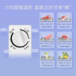 WAHIN华凌美的146升减霜家用冰柜单温囤货冷藏冷冻转换小冷柜节能低霜囤货小冰箱BD/BC-146KWH