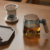 富光 WFB1148-500 山岳泡茶杯 500ml 透黑