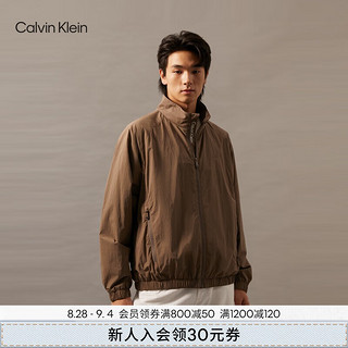 Calvin Klein Jeans【防泼水】24秋季男士ck休闲运动轻薄夹克外套J326960 PBX-深灰褐 L