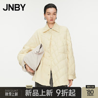 JNBY江南布衣【白鹅绒】商场同款24秋新品羽绒服简约宽松翻领长袖5X9C10100