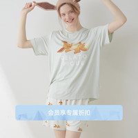 gelatopique24早秋新品女睡衣套装宝可梦联名T恤短裤PWCT244208