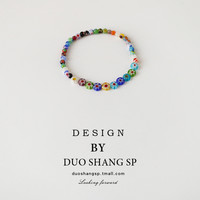 DUO SHANG 朵尚 手工串珠花朵手链 AA2654