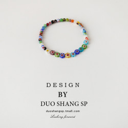 DUO SHANG 朵尚 手工串珠花朵手链 AA2654