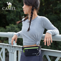 骆驼 CAMEL跑步腰包跑步手机袋防水收纳拉链口袋运动装备小腰带男
