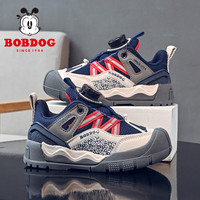 BoBDoG巴布豆童鞋男童秋款旋钮扣儿童运动鞋2024新款轻便休闲跑鞋软底鞋子女