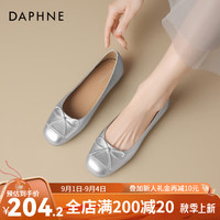 达芙妮(DAPHNE)小香风气质方头时装鞋女单鞋2024款时尚感新中式百搭单鞋