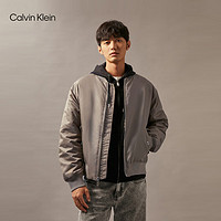 Calvin Klein Jeans【明星同款】24秋季新款男士ck休闲棒球领夹棉外套40EM524