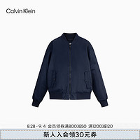 Calvin Klein Jeans【明星同款】24秋季男士ck休闲棒球领夹棉外套40EM524 CEF-藏青 S