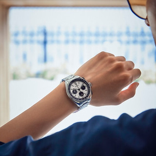 BULOVA 宝路华 蓝白熊猫 传承系列 43.5毫米石英腕表 98K112 阿波罗15号登月版 礼盒装 配表带款