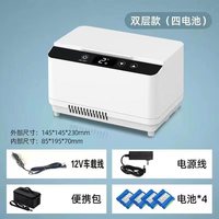 Coolbox 酷宝 胰岛素冷藏盒 便携车载迷小冰箱生长激素 干扰素药品冷藏箱大容量 车家两用 双层四电池约-24-32h 2L