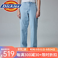 dickies牛仔裤男 宽松新复古回潮水洗丹宁休闲裤 休闲百搭舒适 DK0A87FK 复古蓝 36