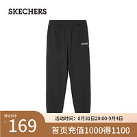 斯凯奇（Skechers）斯凯奇裤子女款休闲L324M101 碳黑/0018 L