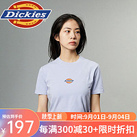 dickies女式短款LOGO短袖T恤 舒适百搭修身短袖 DK012314 宇宙蓝 L