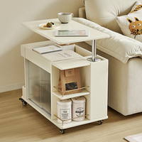 QuanU 全友 600663 可升降移动边几 栀子白