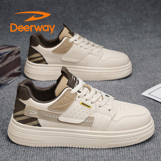 德尔惠（DEERWAY）男鞋子男2024秋季板鞋男士百搭休闲运动鞋