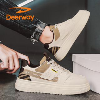 德尔惠（DEERWAY）男鞋子男2024秋季板鞋男士百搭休闲运动鞋