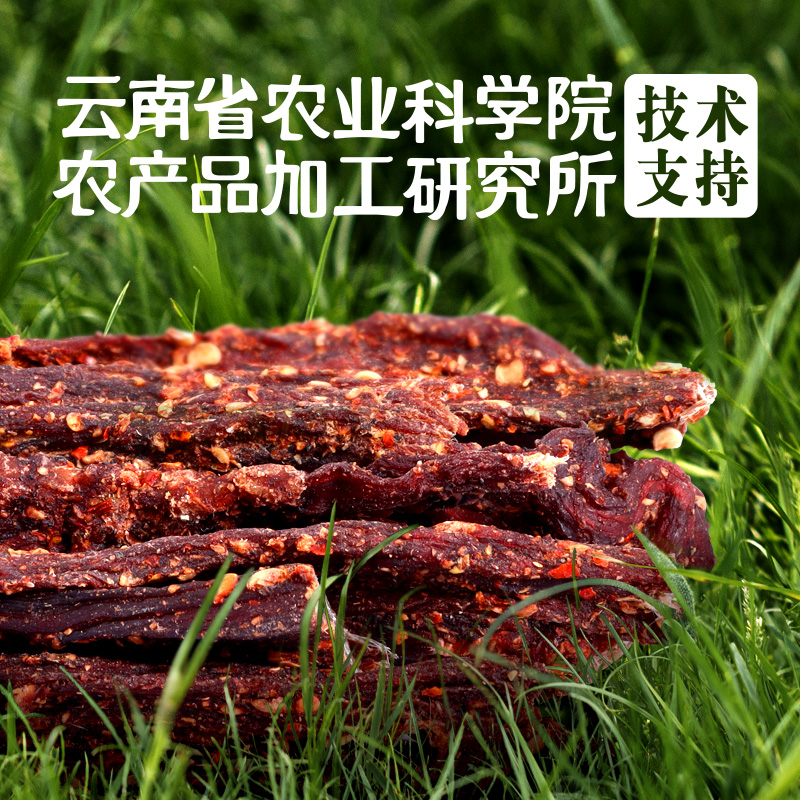 滇二娃农科院风干牛肉干手撕特超干内蒙古小吃零食麻辣特产袋装 101克*2袋【孜然口味】