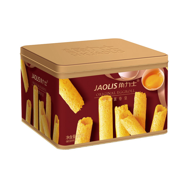 88VIP：JAOLIS 角力士 香港蛋卷原味黄油味 300g*2罐 礼盒装