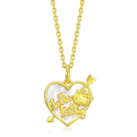 Chow Sang Sang 周生生 94477P Hello Kitty爱神之箭母贝足金吊坠 2.3g