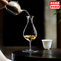 丰陶张生 耐热玻璃分茶器高脚杯含苞茶海公道杯透明公杯茶壶配套茶器红酒杯酒具杯子茶杯分茶器功夫茶具 高脚分茶器（多用途）